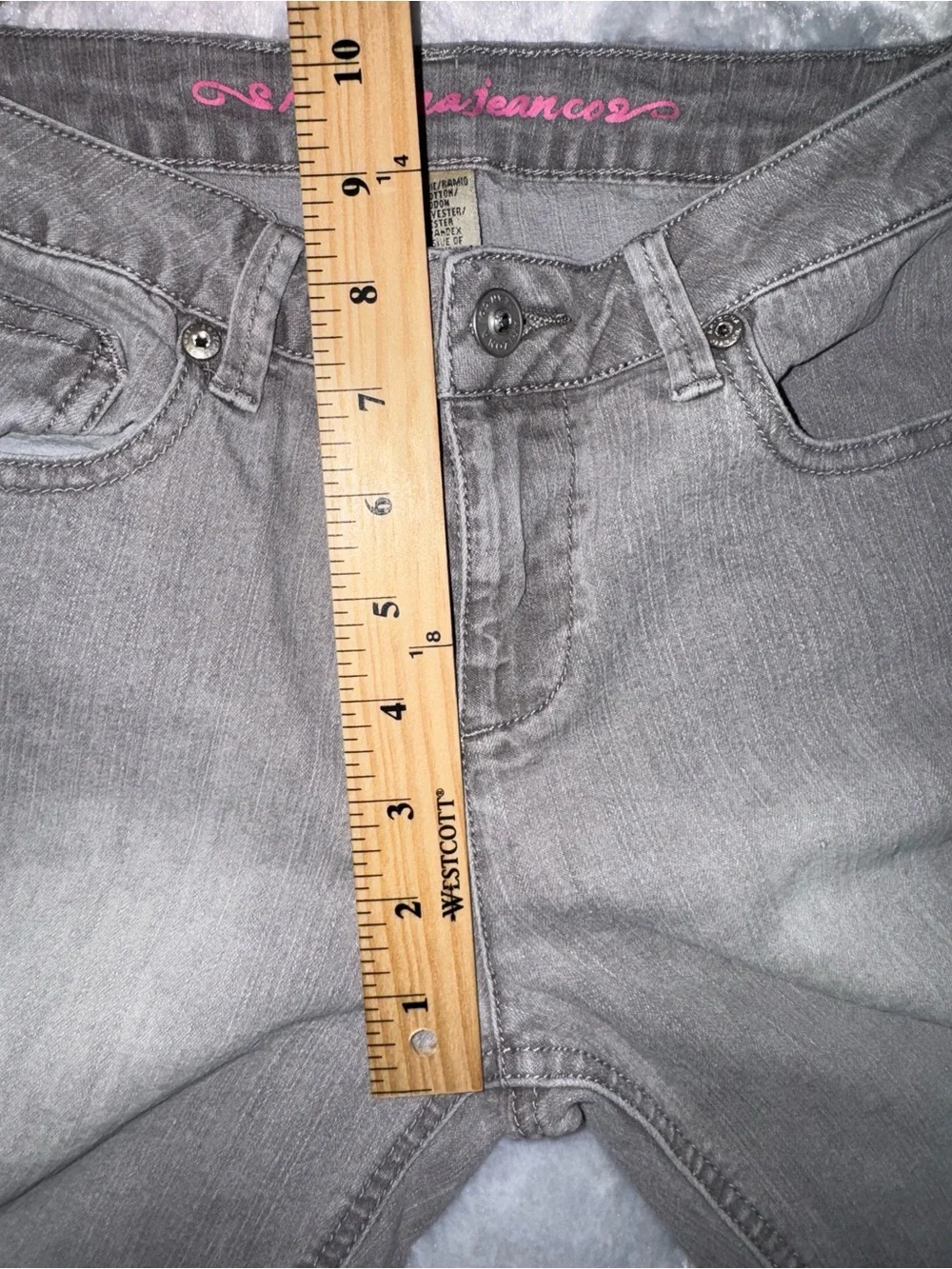Arizona Jean Company Gray Rolled Hem Bermuda Shorts